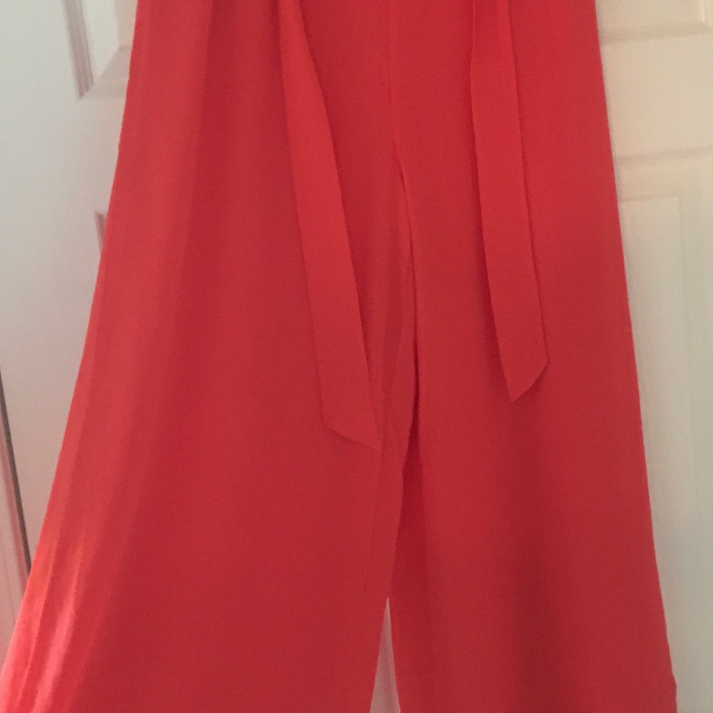 Masseys Tie Waist Wide Leg Pants- Medium